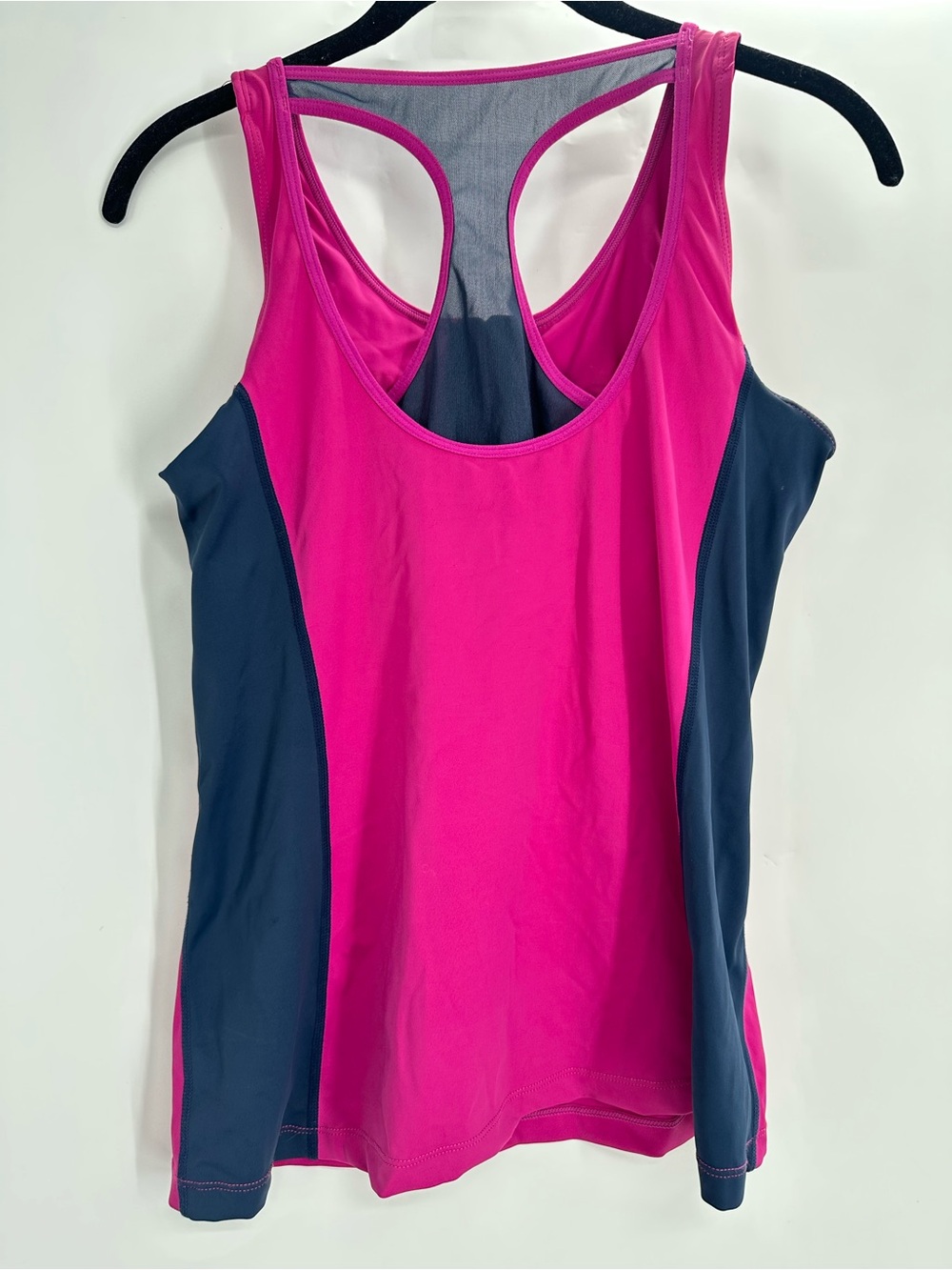 Ruby Ribbon Zip Front Demi Tank Workout Tank Top - Picture 4 of 9